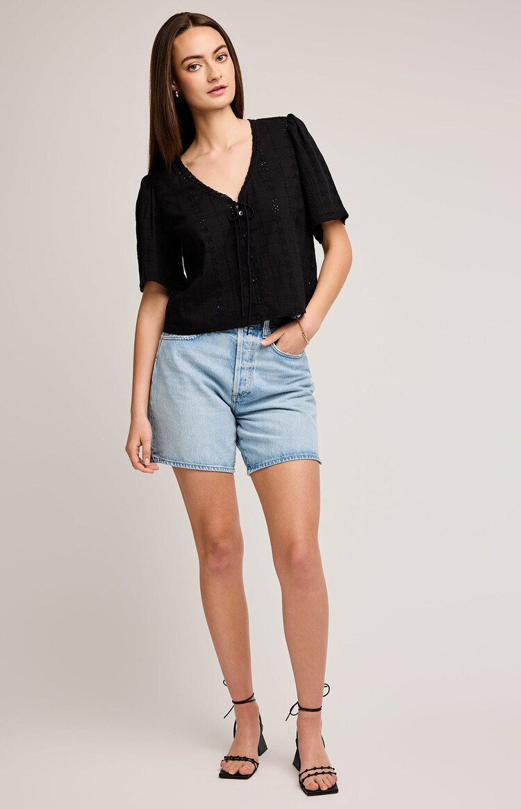 GENTLE FAWN BLOUSE JESSA - NOIR