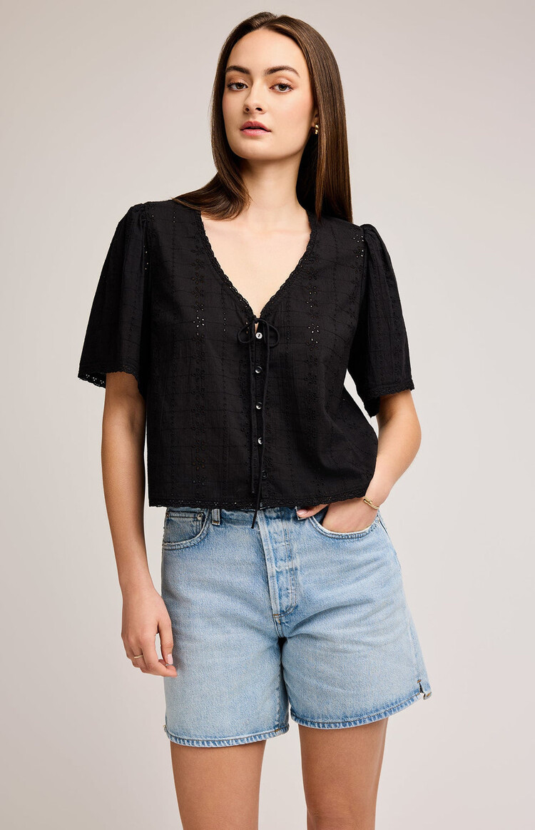 GENTLE FAWN BLOUSE JESSA - NOIR