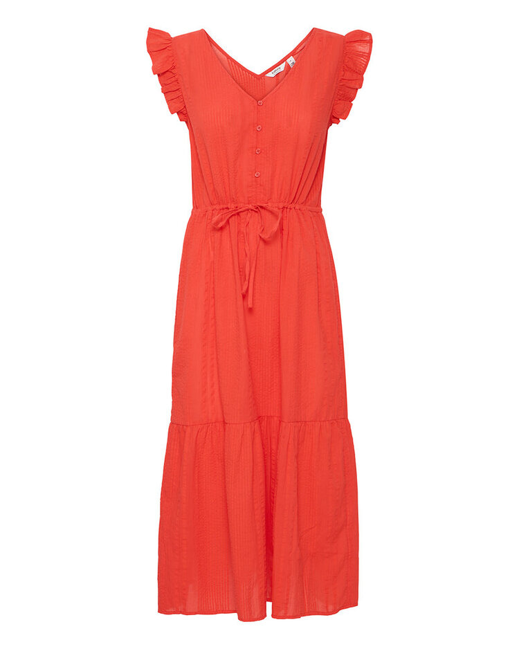 B.YOUNG MIDI DRESS LANIE - FLAME SCARLET