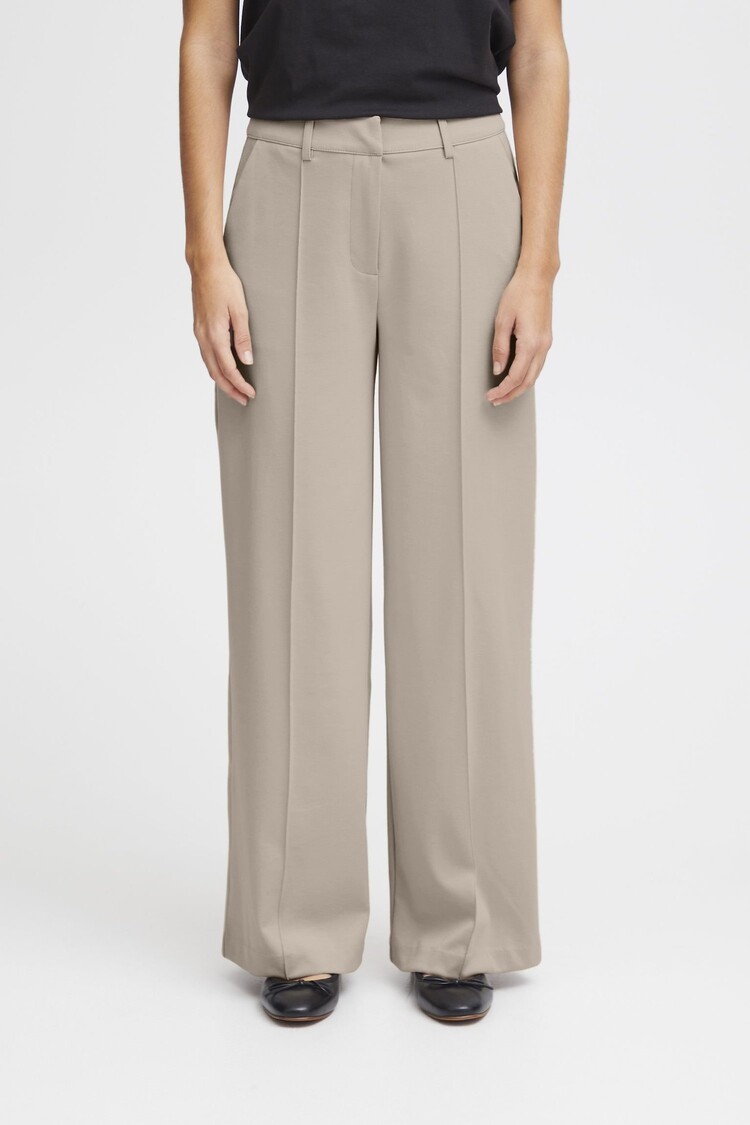 ICHI PANTALON KATE OFFICE WIDE - DOESKIN