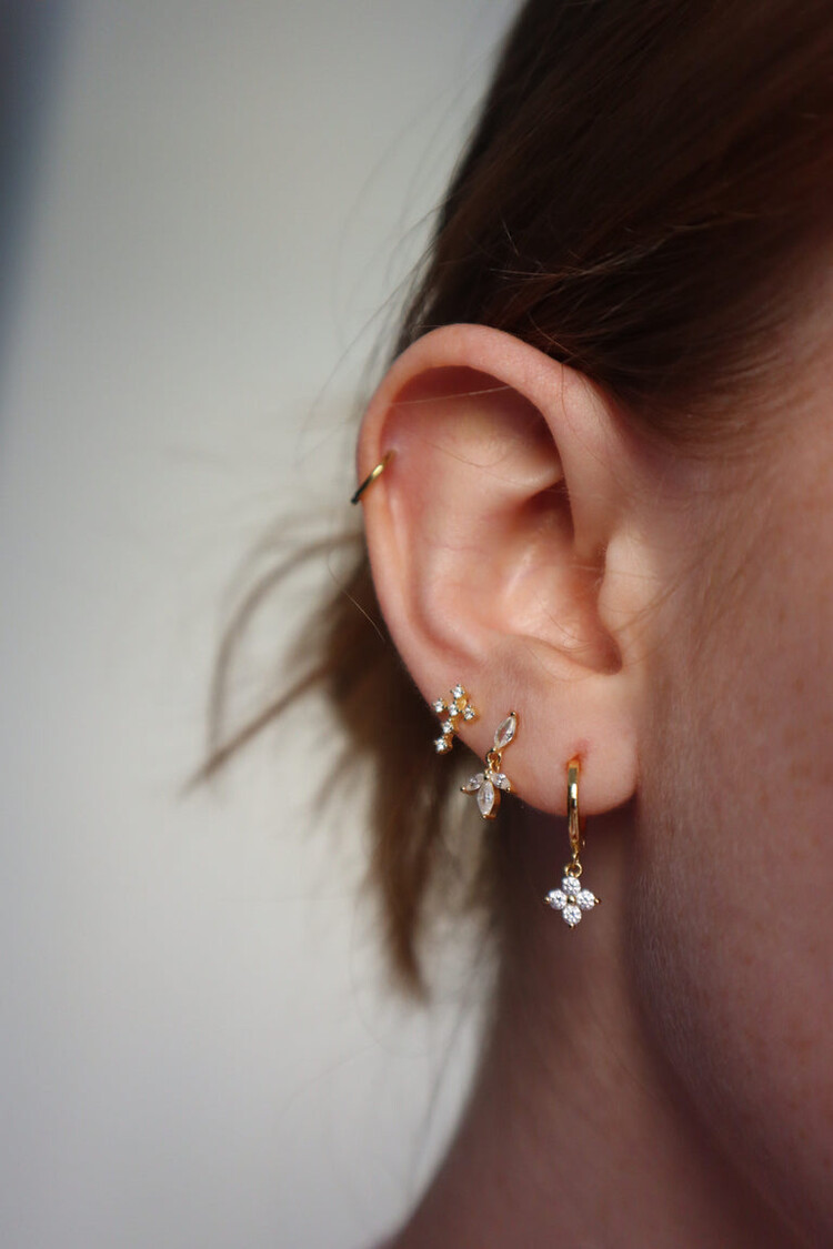 Charlotte Boutique & Bijoux BOUCLES D'OREILLES - LES CROIX OR