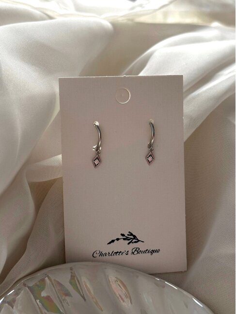 Charlotte Boutique & Bijoux BOUCLES D'OREILLES - ÉTINCELLE ARGENT