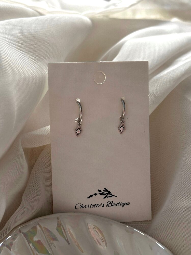 Charlotte Boutique & Bijoux BOUCLES D'OREILLES - ÉTINCELLE ARGENT