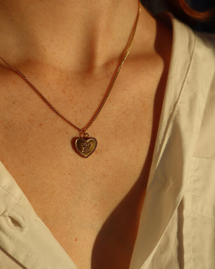 Charlotte Boutique & Bijoux COLLIER AMOUR - OR