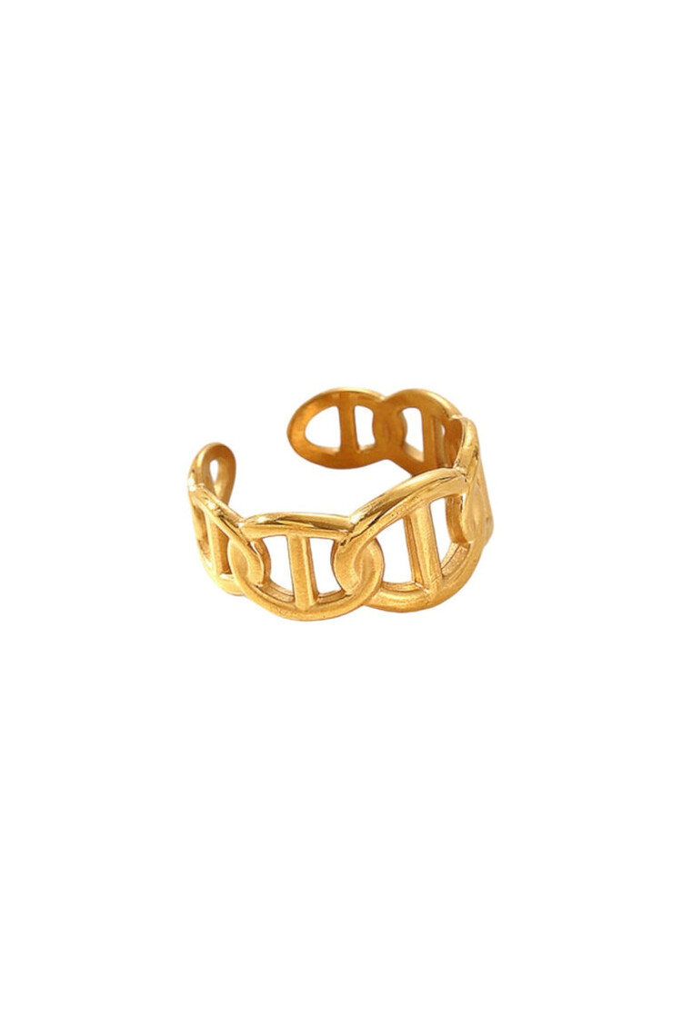 Charlotte Boutique & Bijoux BAGUE LA DIVINE - OR (AJUSTABLE)