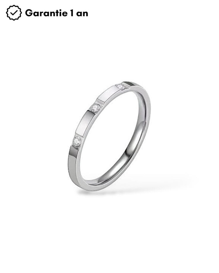 Charlotte Boutique & Bijoux BAGUE LA BRILLANTE - ARGENT