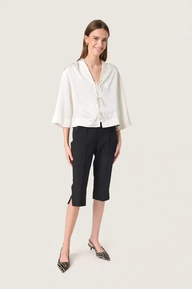 SOAKED IN LUXURY BLOUSE ELIA - WHISPER WHITE