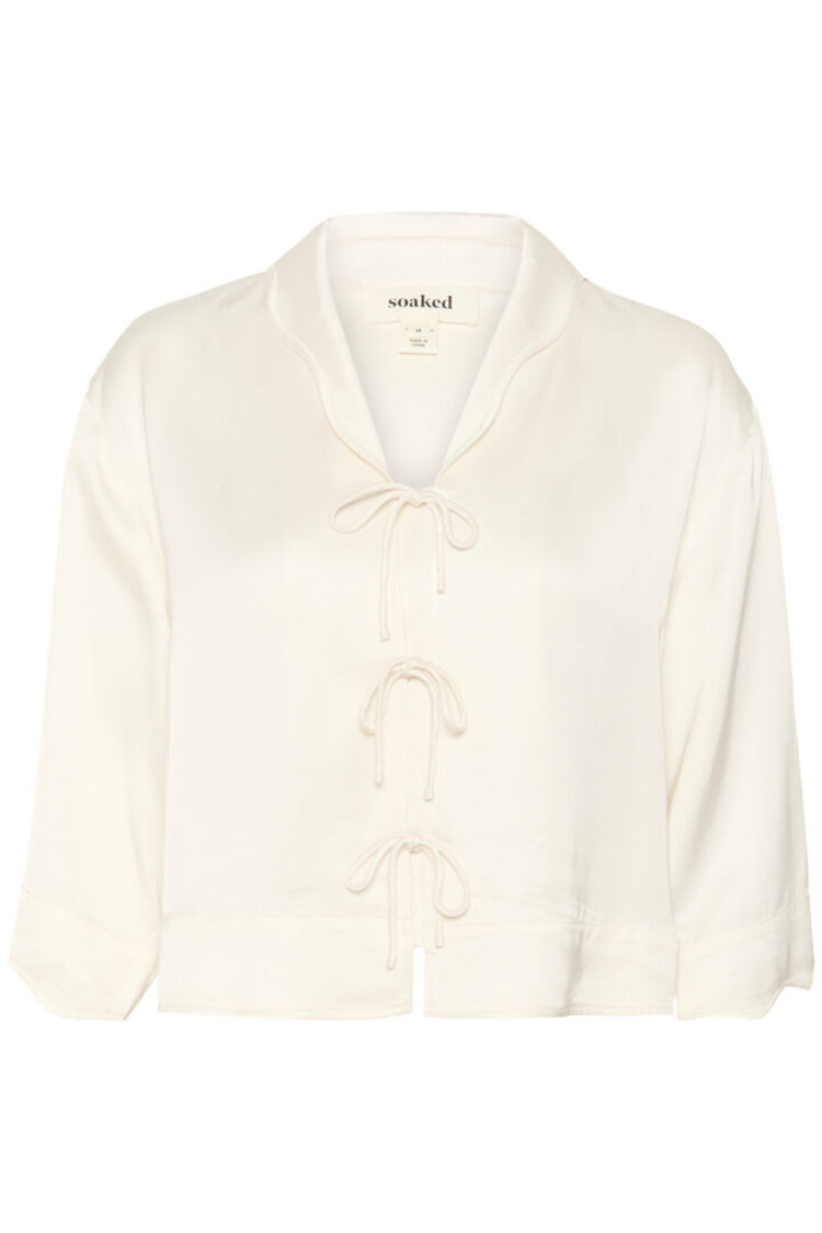 SOAKED IN LUXURY BLOUSE ELIA - WHISPER WHITE