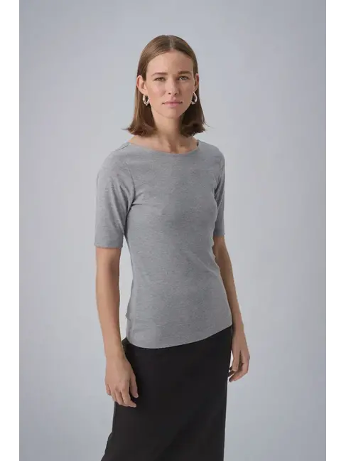 SOAKED IN LUXURY CHANDAIL COSETTA - GREY MELANGE