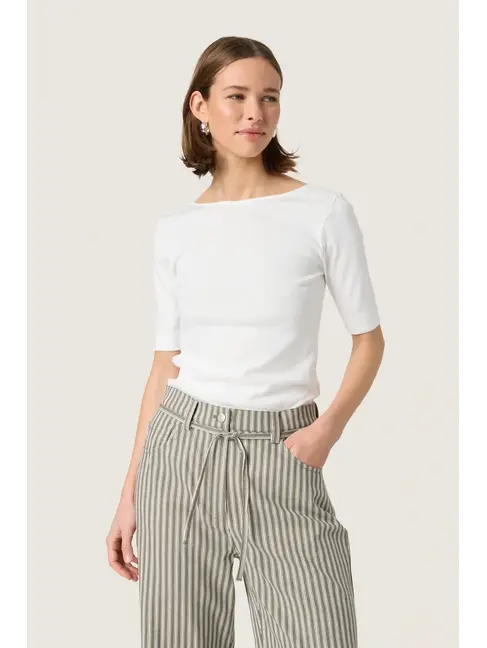 SOAKED IN LUXURY CHANDAIL COSETTA - BROKEN WHITE