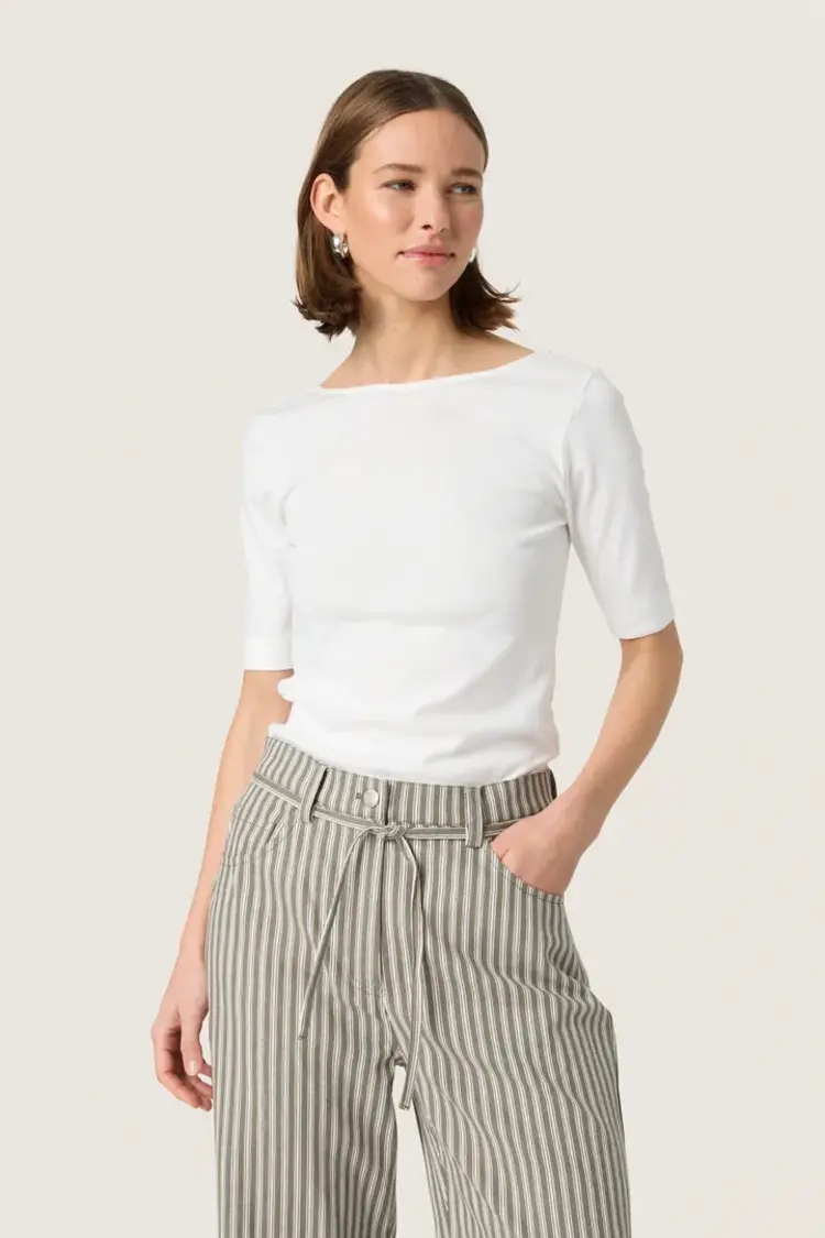 SOAKED IN LUXURY CHANDAIL COSETTA - BROKEN WHITE