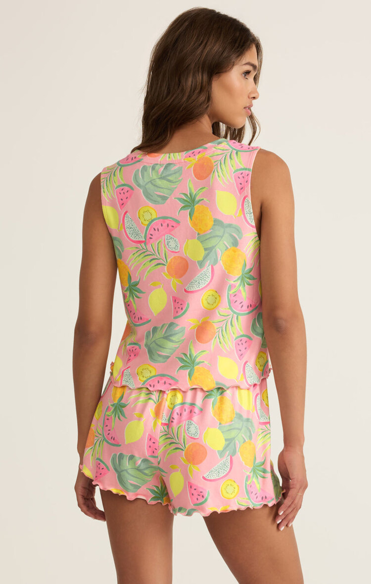Z SUPPLY CAMISOLE FRUIT SLOANE - PINK PEONY