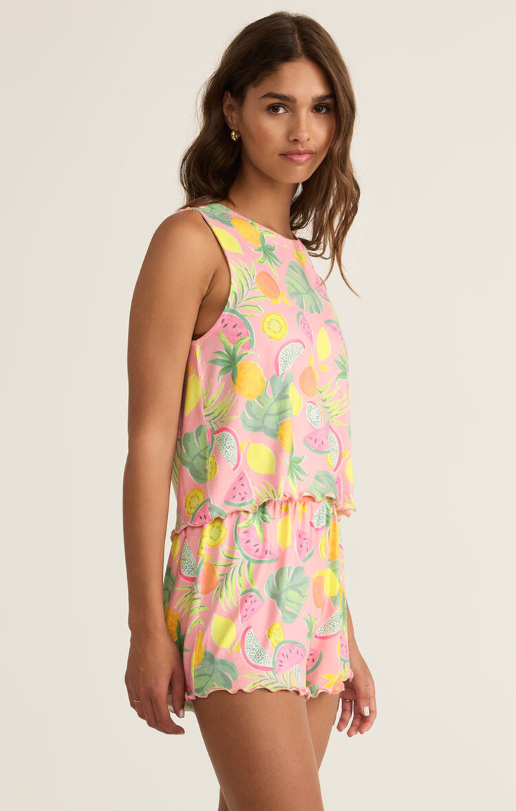 Z SUPPLY CAMISOLE FRUIT SLOANE - PINK PEONY