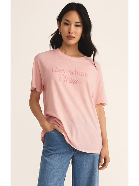 Z SUPPLY CHANDAIL BOYFRIEND WINE - CHEEKY PINK