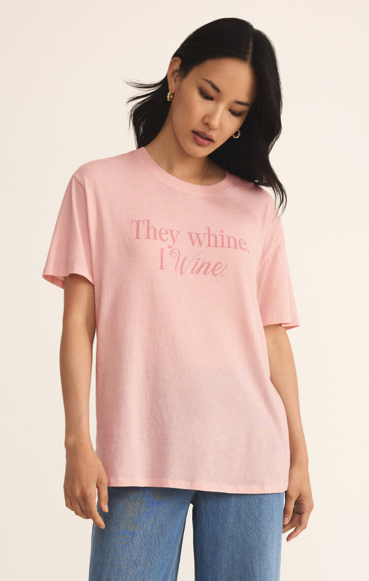 Z SUPPLY CHANDAIL BOYFRIEND WINE - CHEEKY PINK