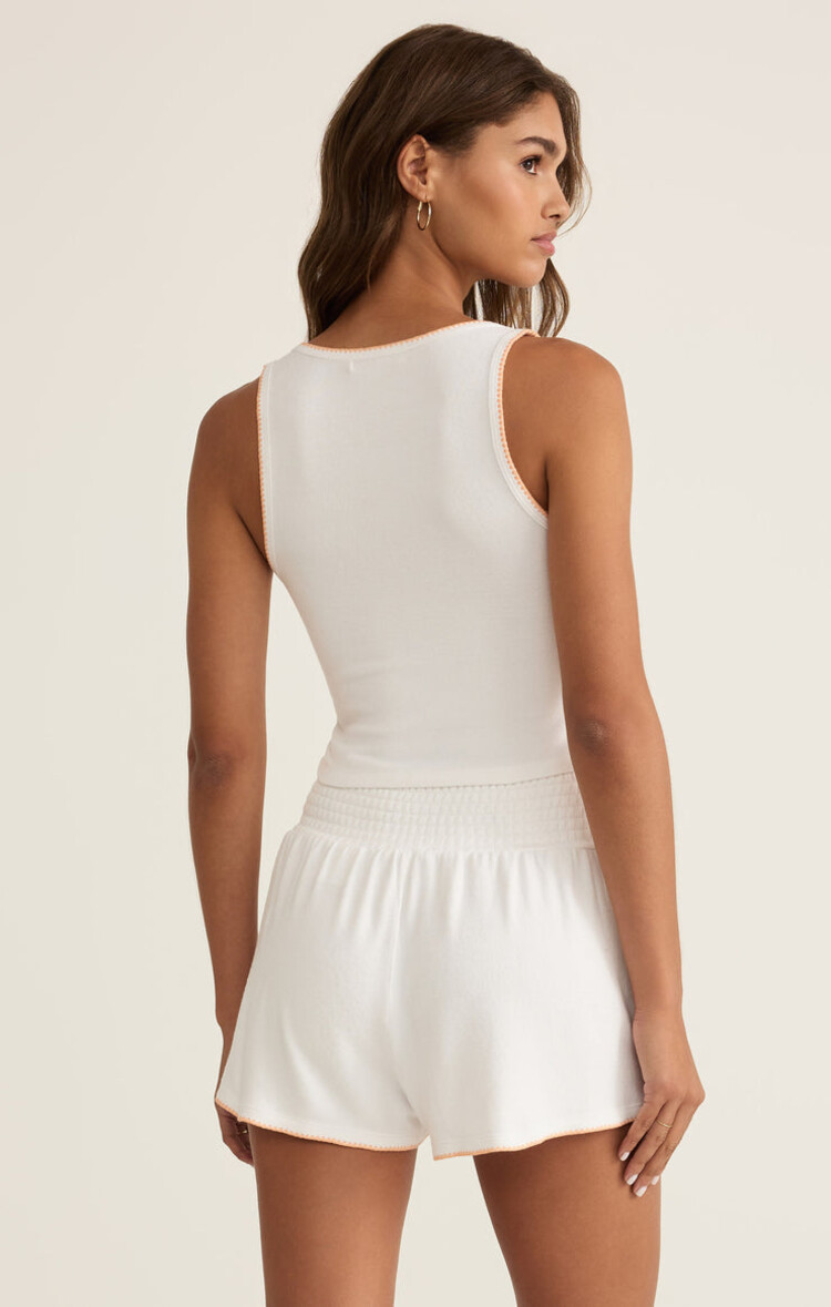 Z SUPPLY CAMISOLE CASA WHIPSTITCH - WHITE