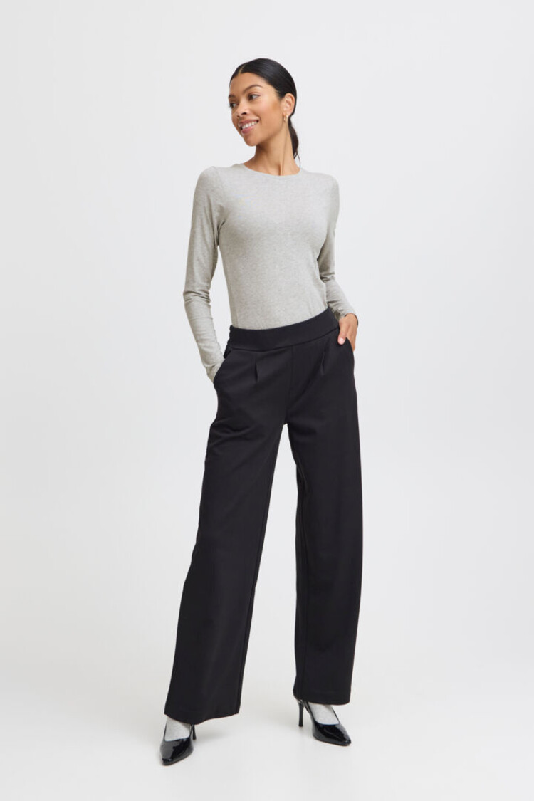 B.YOUNG CHANDAIL À MANCHES LONGUES PAMILA - GREY MELANGE