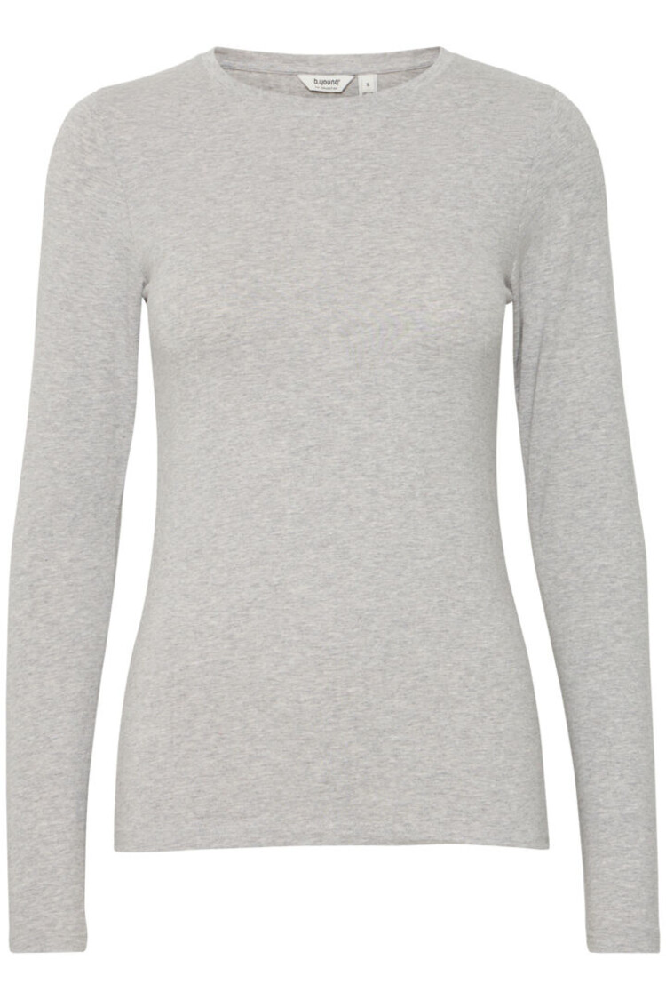 B.YOUNG CHANDAIL À MANCHES LONGUES PAMILA - GREY MELANGE
