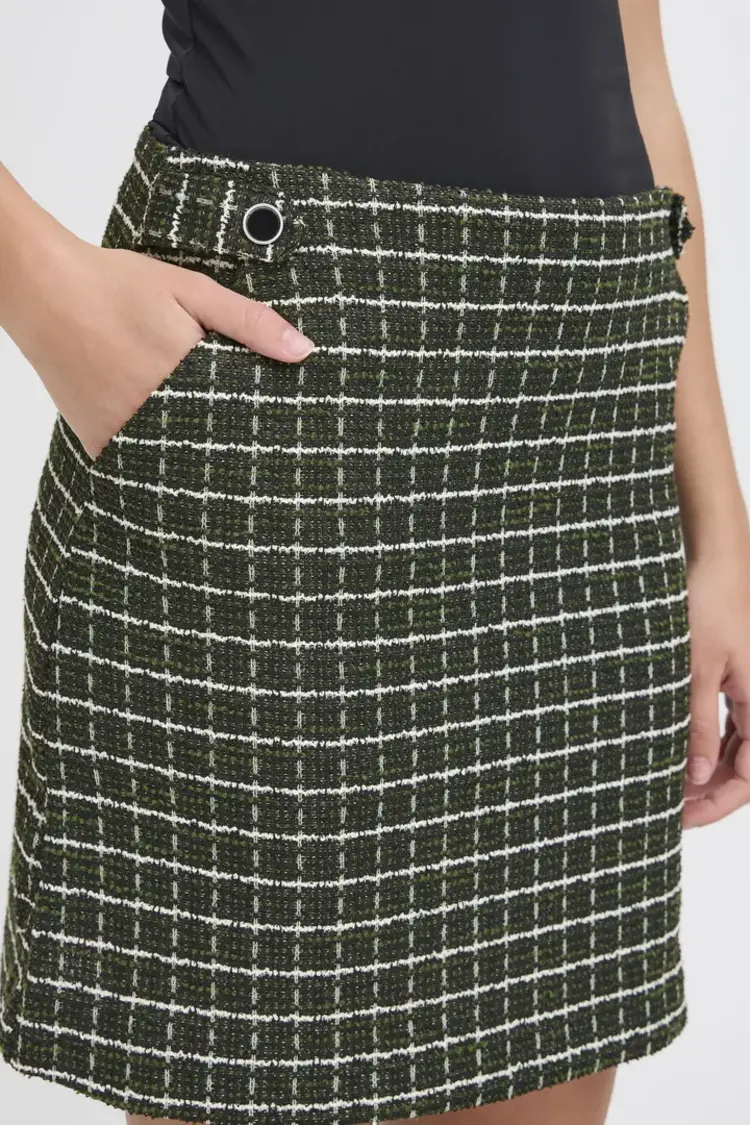 ICHI JUPE KATE - RIFLE GREEN