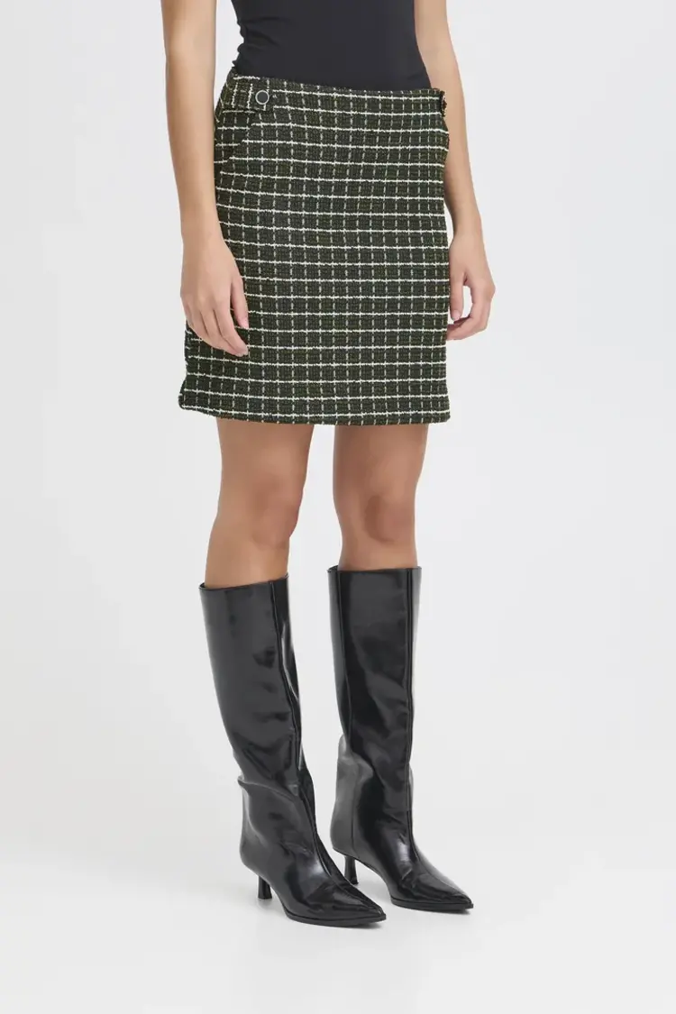 ICHI JUPE KATE - RIFLE GREEN