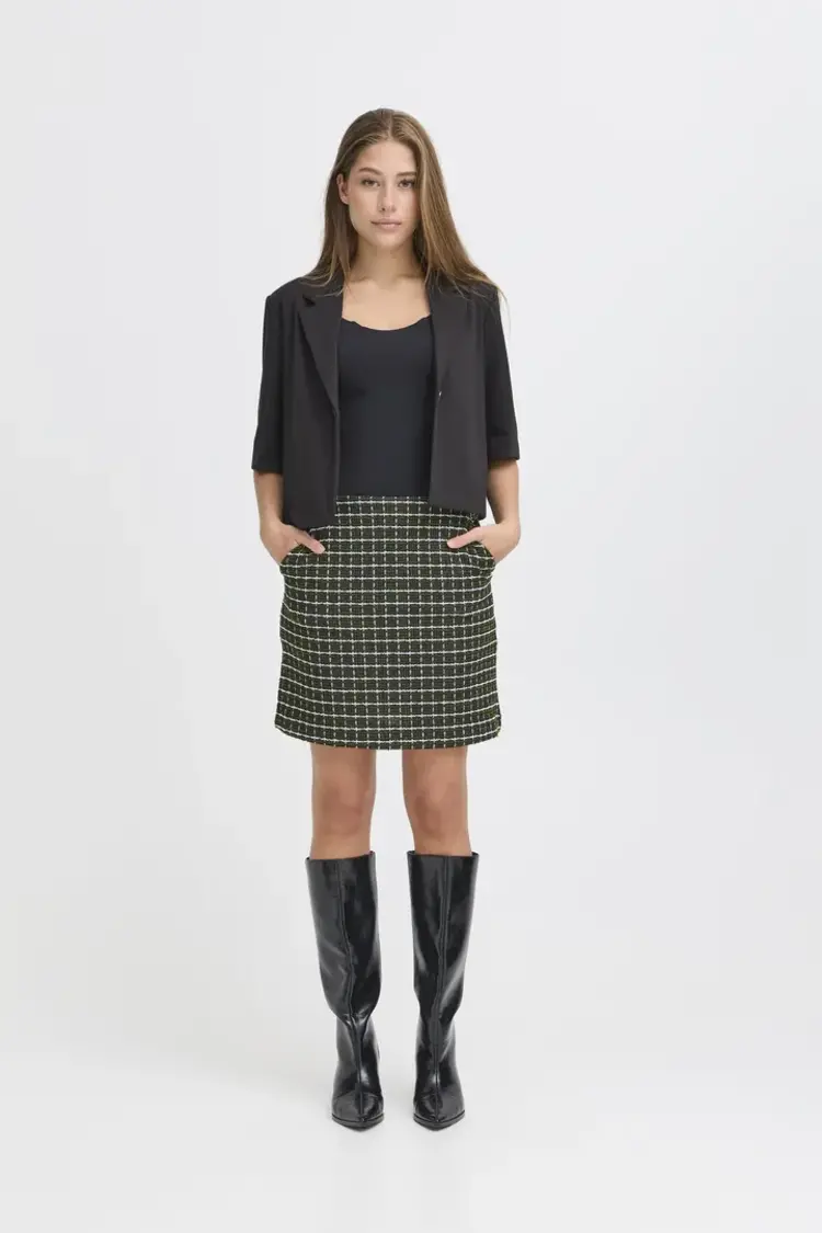 ICHI JUPE KATE - RIFLE GREEN