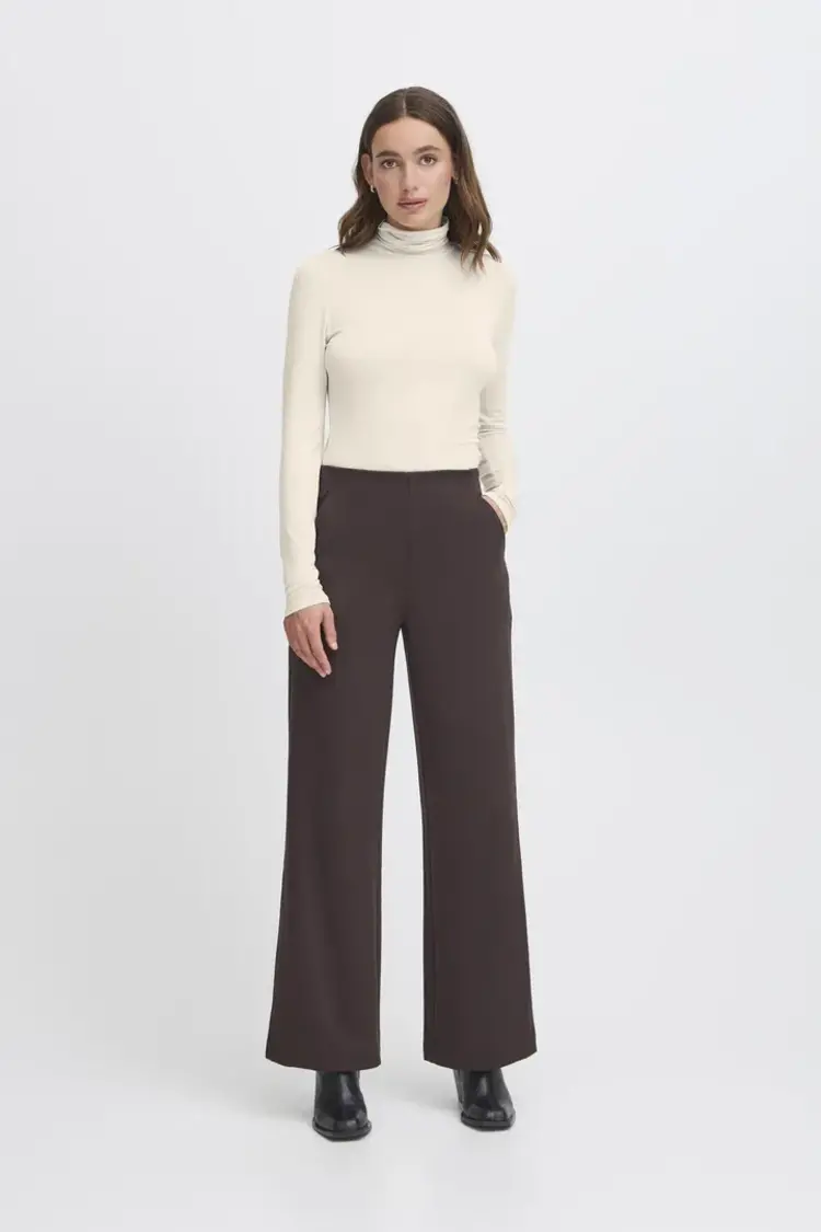 ICHI CHANDAIL À MANCHES LONGUES PHILUCA - BEIGE