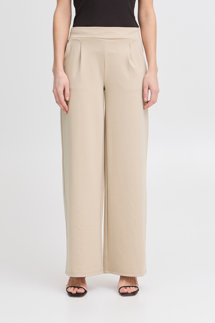 ICHI PANTALON KATE WIDE LONG - DOESKIN