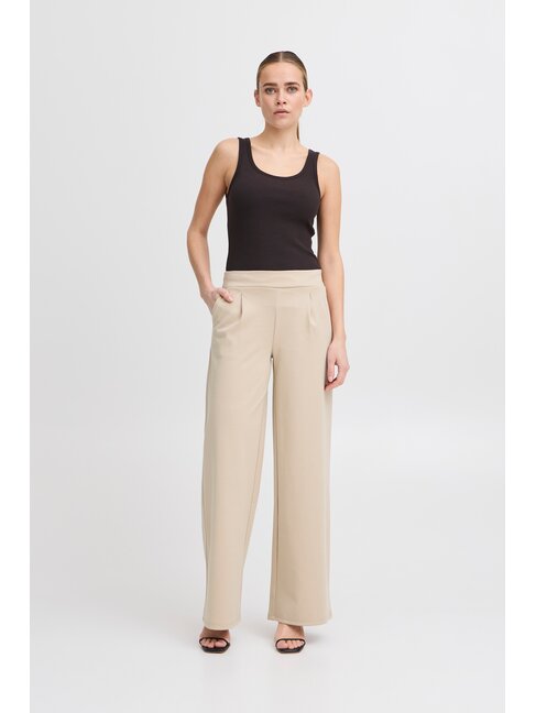 ICHI PANTALON KATE WIDE LONG - DOESKIN