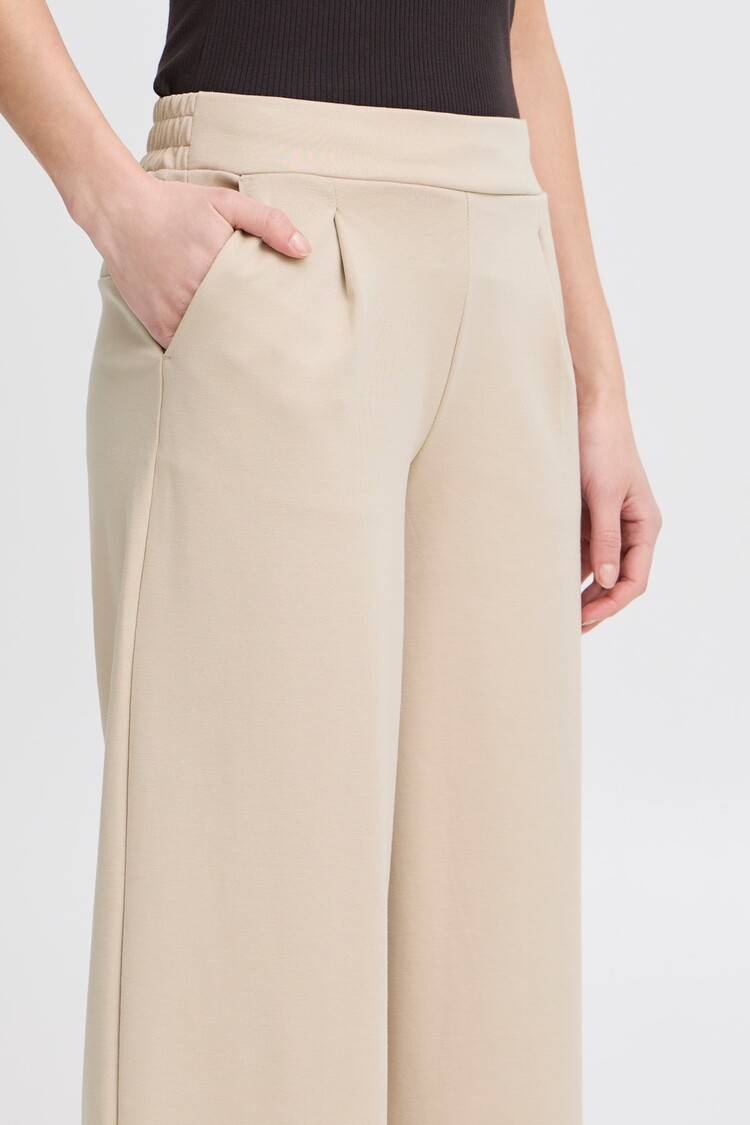 ICHI PANTALON KATE WIDE LONG - DOESKIN