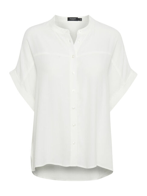 SOAKED IN LUXURY BLOUSE HELIA - BLANC CASSÉ