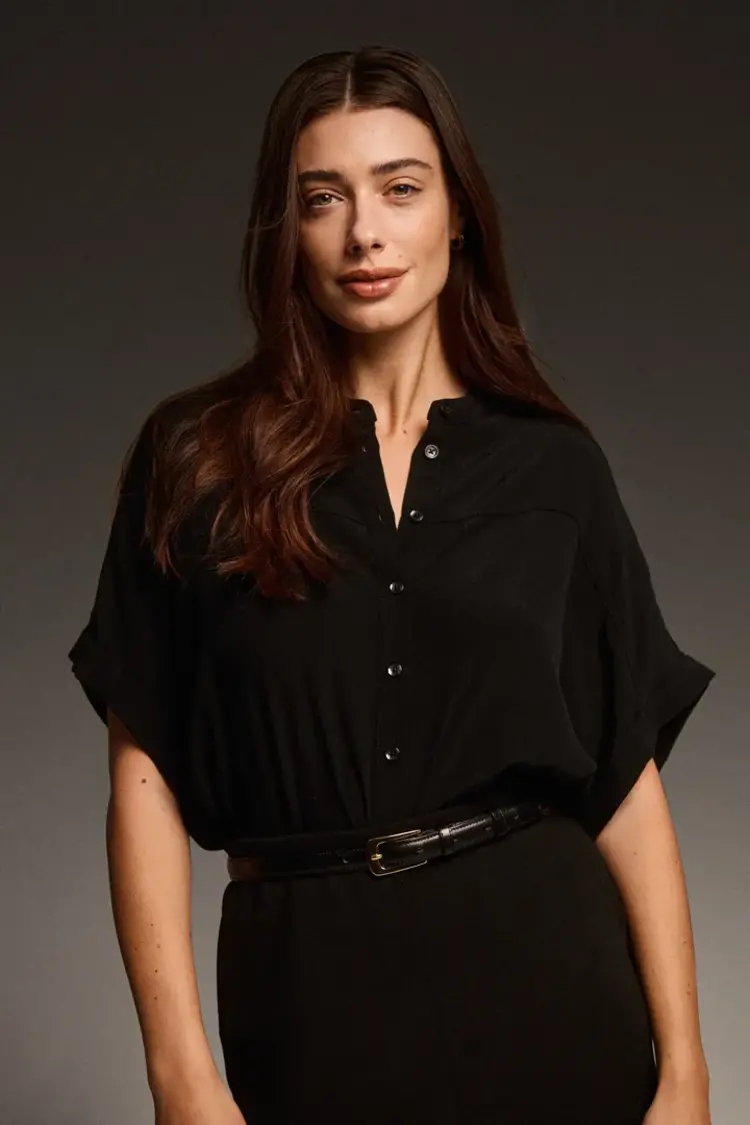 SOAKED IN LUXURY BLOUSE HELIA - NOIR