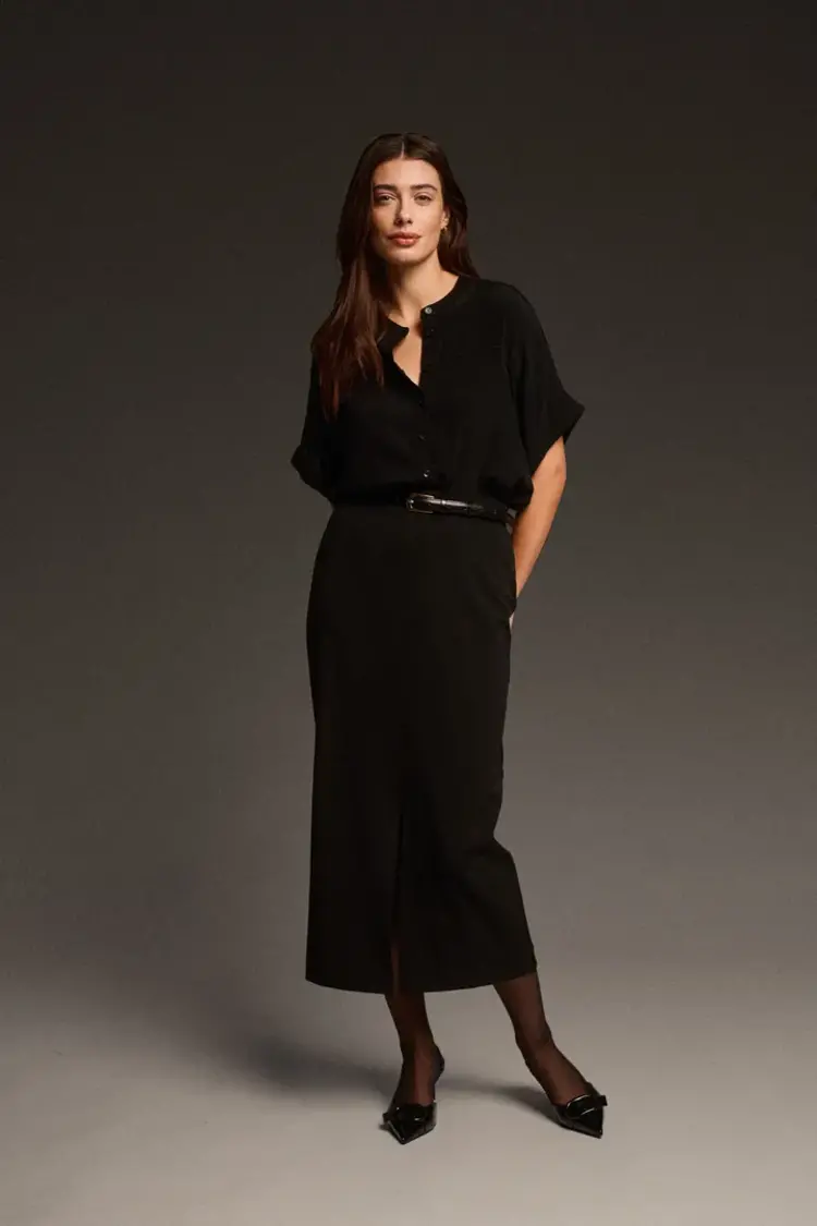 SOAKED IN LUXURY BLOUSE HELIA - NOIR