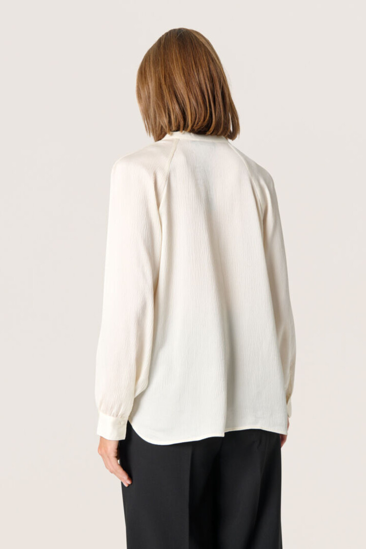 SOAKED IN LUXURY BLOUSE LOANA - WHISPER WHITE