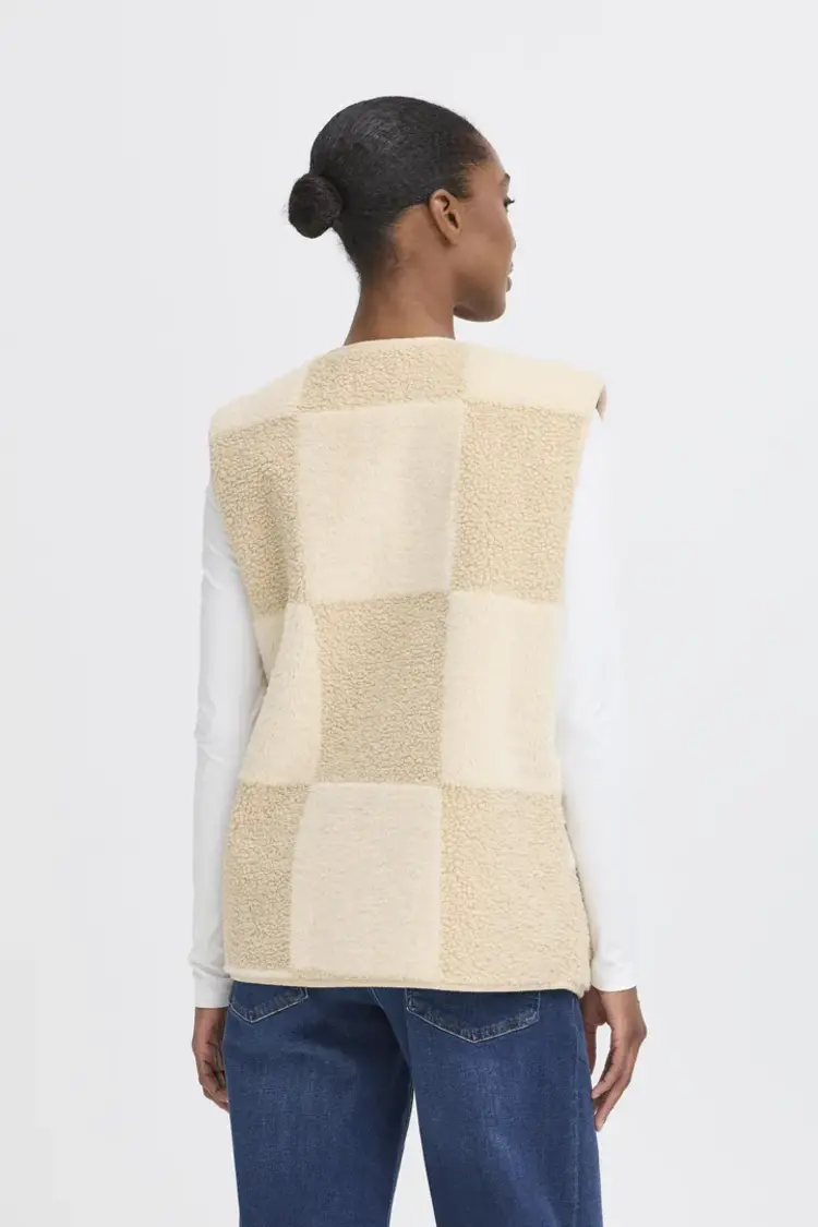 ICHI VESTE WAISTCOAT - FOG