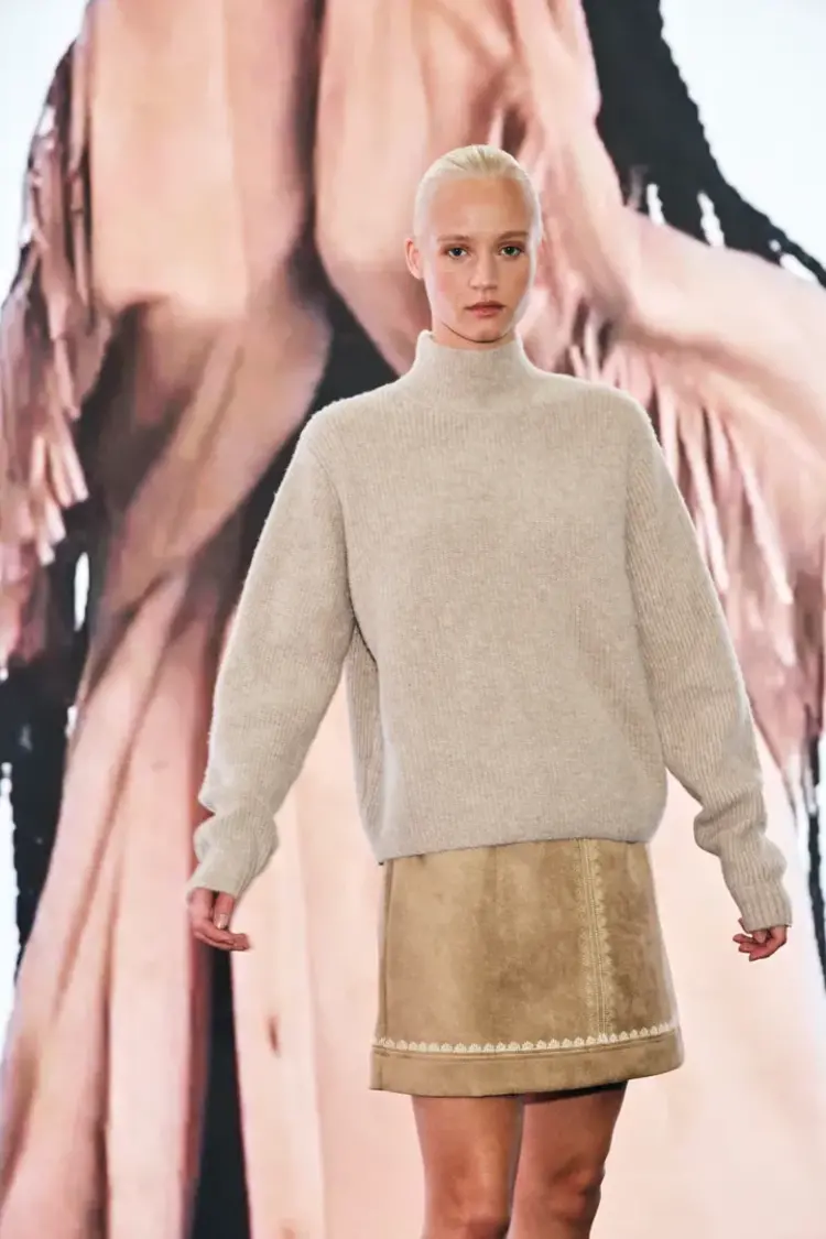 ICHI JUPE EFFANO - TRAVERTINE