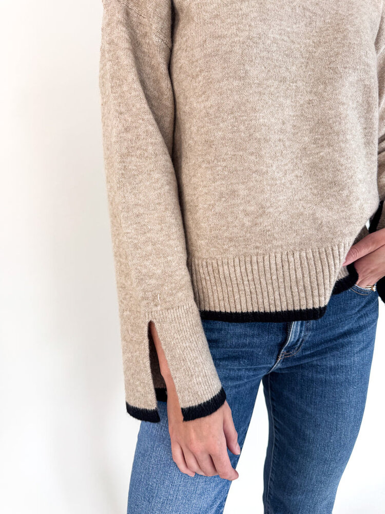 SAGE THE LABEL TRICOT ANGELINA - CAMEL BLACK