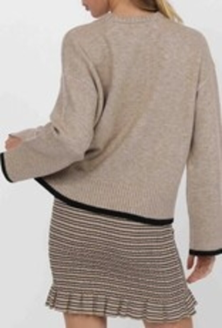 SAGE THE LABEL TRICOT ANGELINA - CAMEL BLACK