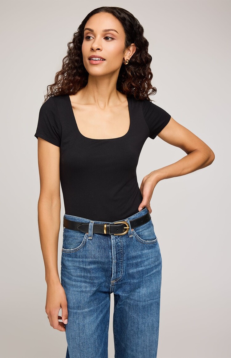 GENTLE FAWN T-SHIRT FIORA - BLACK