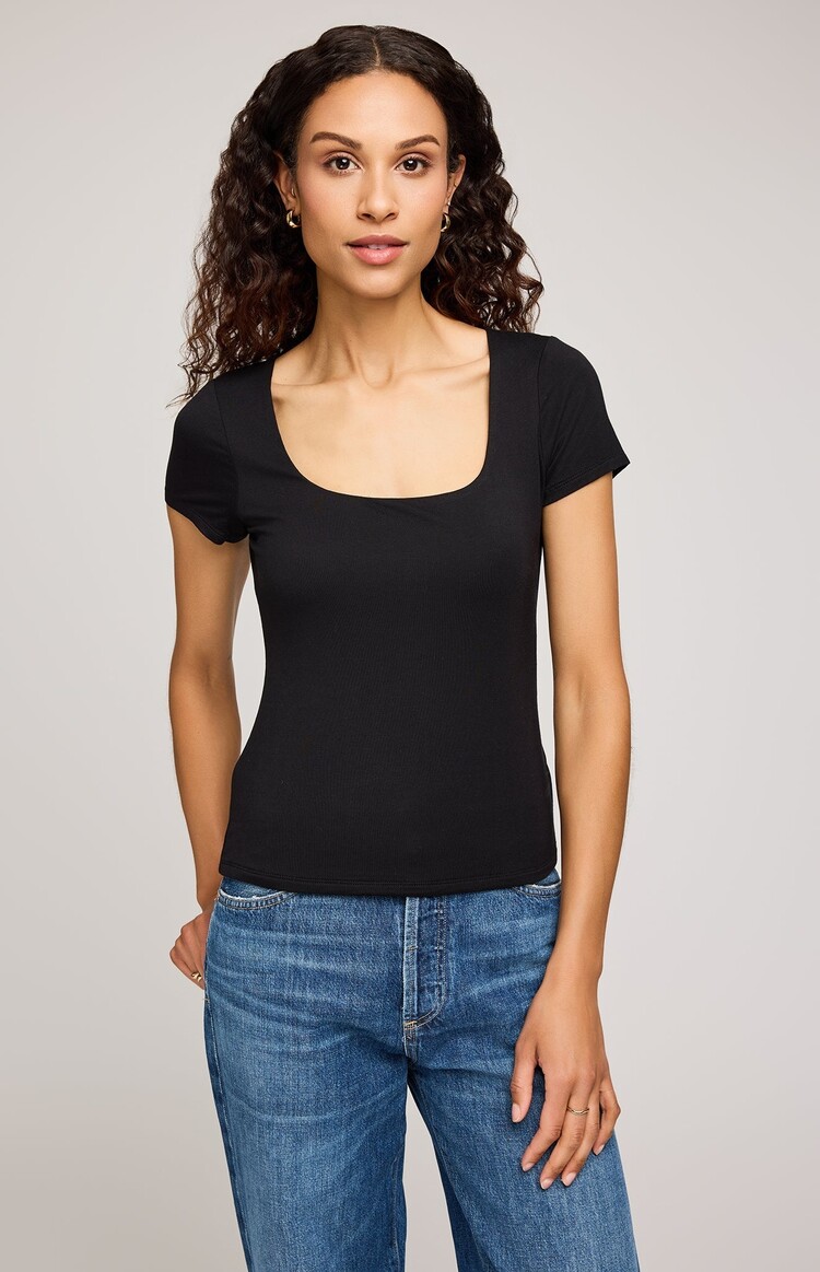 GENTLE FAWN T-SHIRT FIORA - BLACK