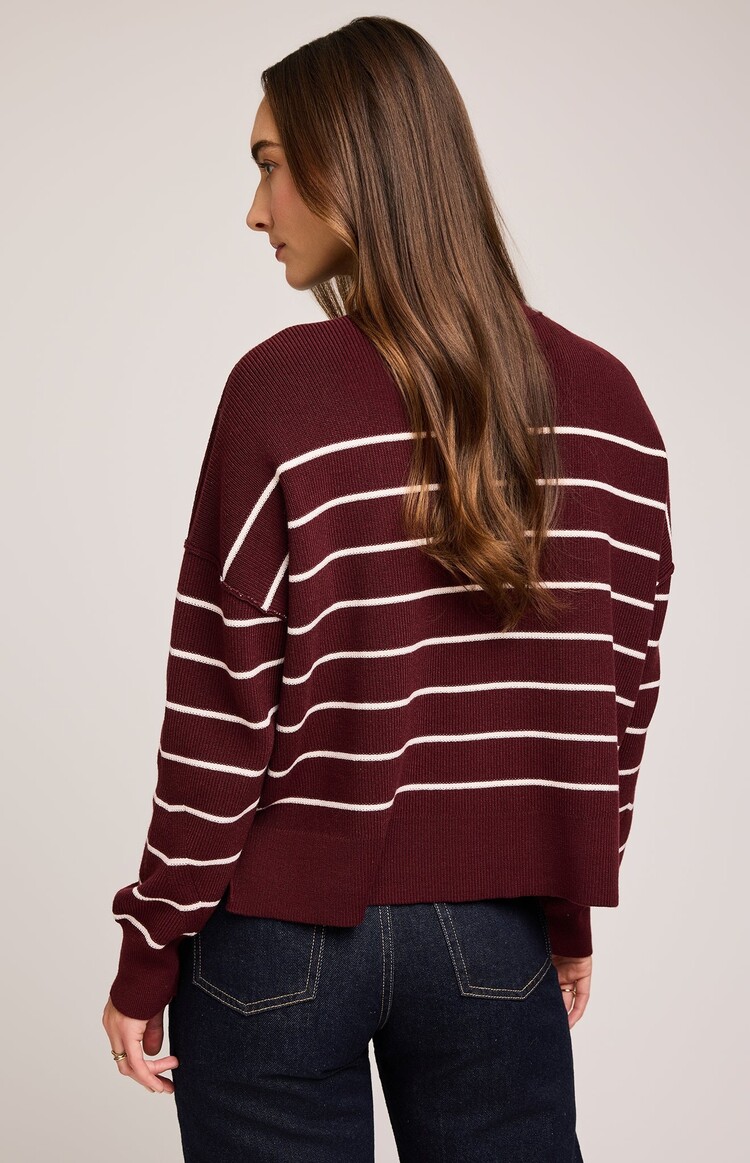 GENTLE FAWN TRICOT ECHO - MERLOT STRIPE