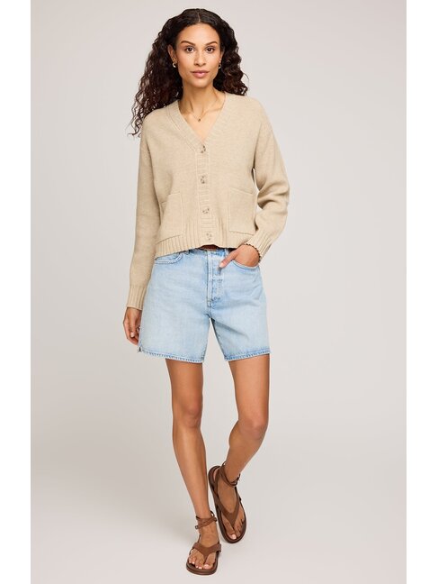 GENTLE FAWN CARDIGAN MABEL - HEATHER BONE