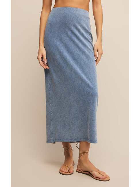 Z SUPPLY JUPE MIDI EN JEANS - VINTAGE INDIGO