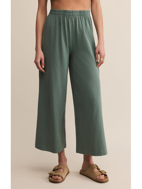 Z SUPPLY PANTALON CROP SCOUT JERSEY - HUNTER GREEN