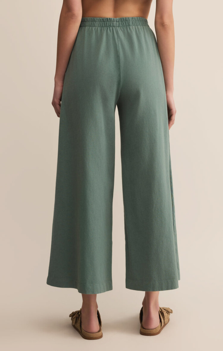 Z SUPPLY PANTALON CROP SCOUT JERSEY - HUNTER GREEN
