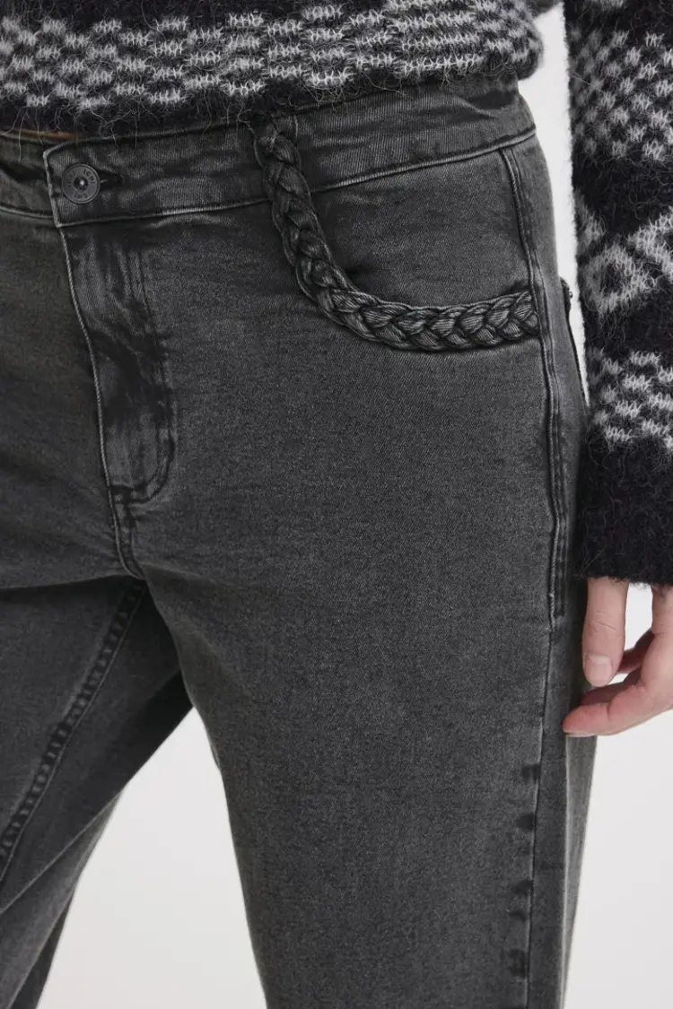 ICHI JEANS NOLIA - WASHED BLACK