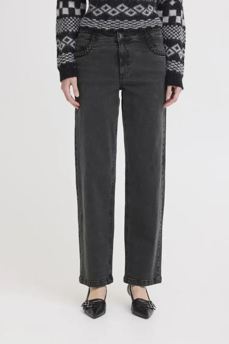 ICHI JEANS NOLIA - WASHED BLACK