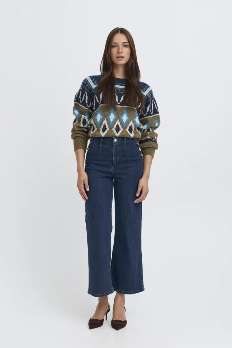 B.YOUNG KATO KOMMA JEANS - DARK BLUE DENIM