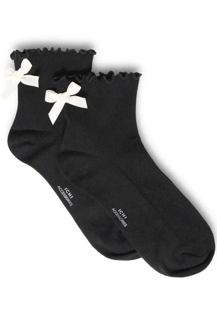 ICHI CHAUSSETTES MOGGE - NOIR