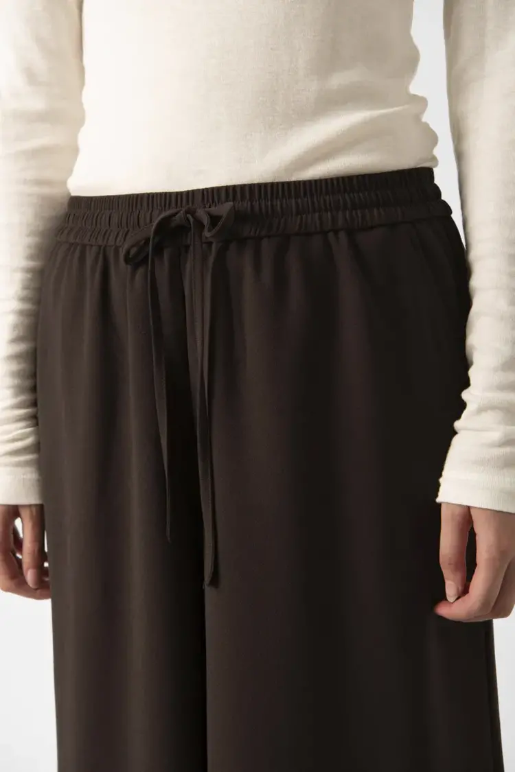 SOAKED IN LUXURY PANTALON SHIRLEY WIDE - CHOCOLATE TORTE