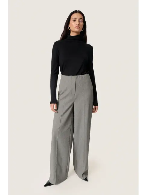 SOAKED IN LUXURY PANTALON CORINNE LILU - GRIS